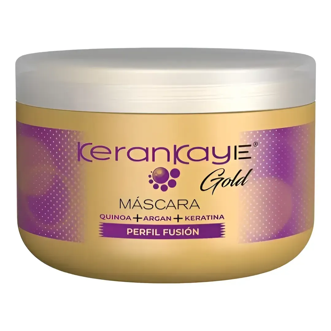 Máscara Perfil Fusión Kerankaye Gold Silkey para cabelos danificados de 250 g