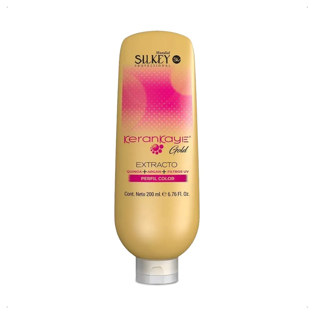 Extrato Perfil Color Kerankaye Gold Silkey sem enxágue de 200 ml