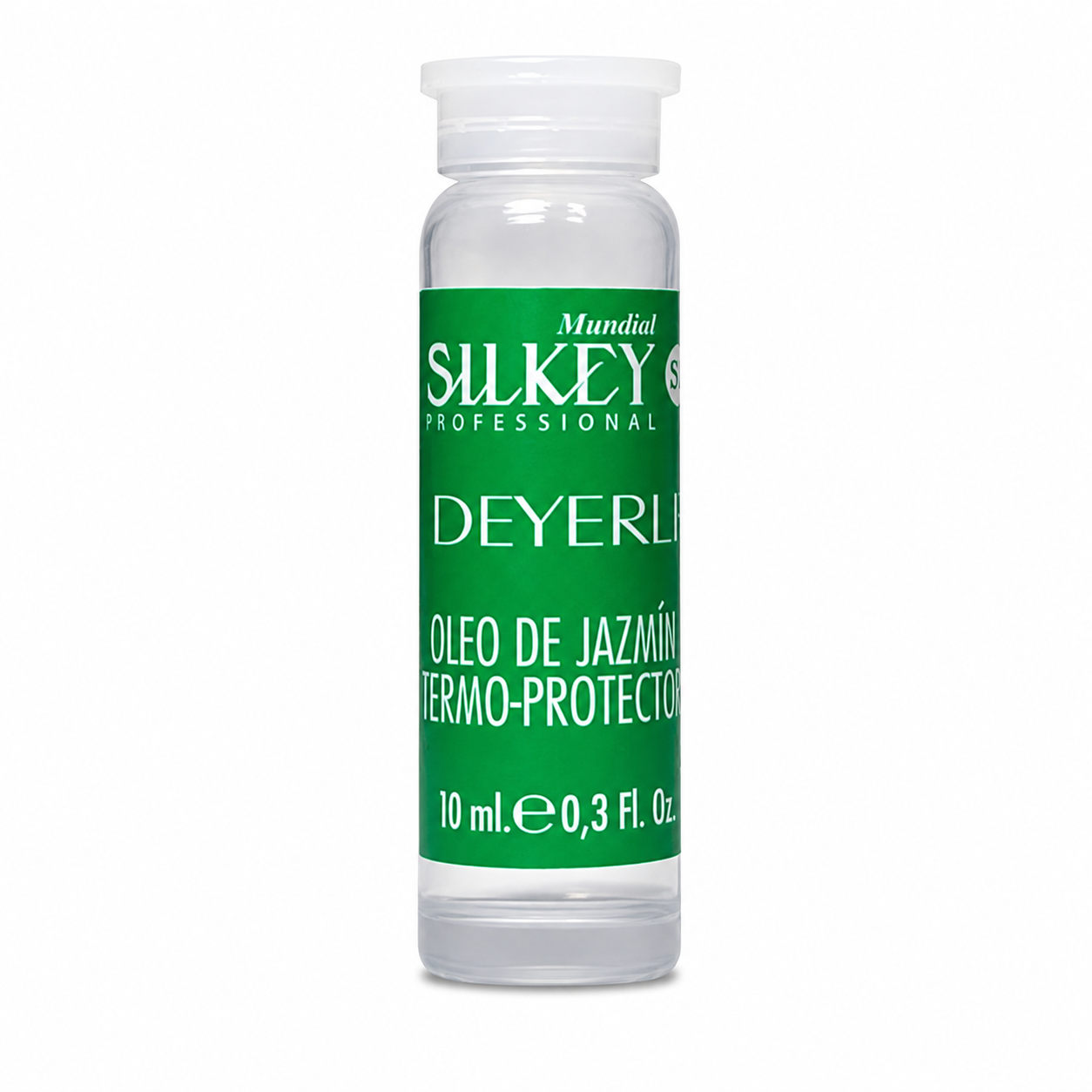 Ampola Óleo de Jasmim Silkey Deyerli termoprotetora e antifrizz de 10 ml